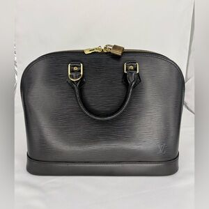 Louis Vuitton Alma PM Epi Leather Black Handbag